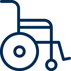 wheelchair long-term disability icon